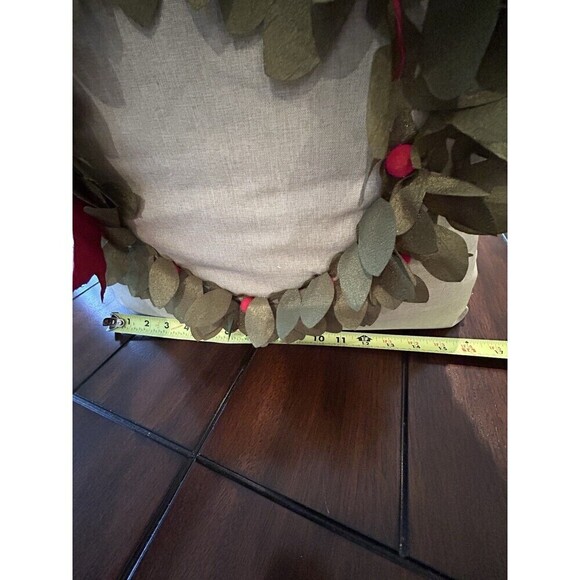 Christmas Wreath Decorative Pillow 15” - Picture 5 of 5